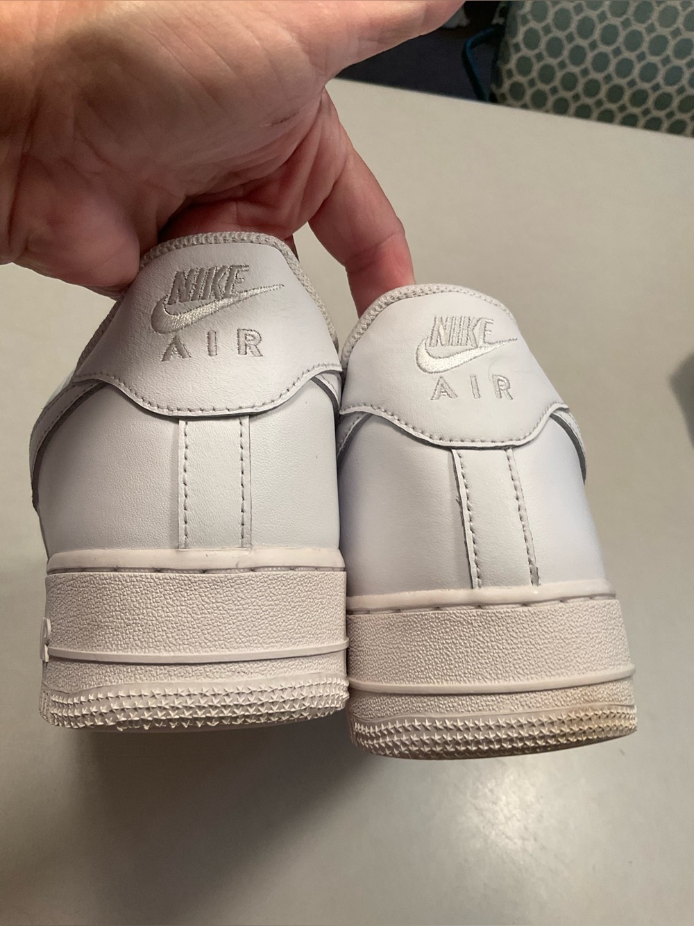 Nike Air Force 1 '07 "Triple White" sneaker. - Picture 4 of 7